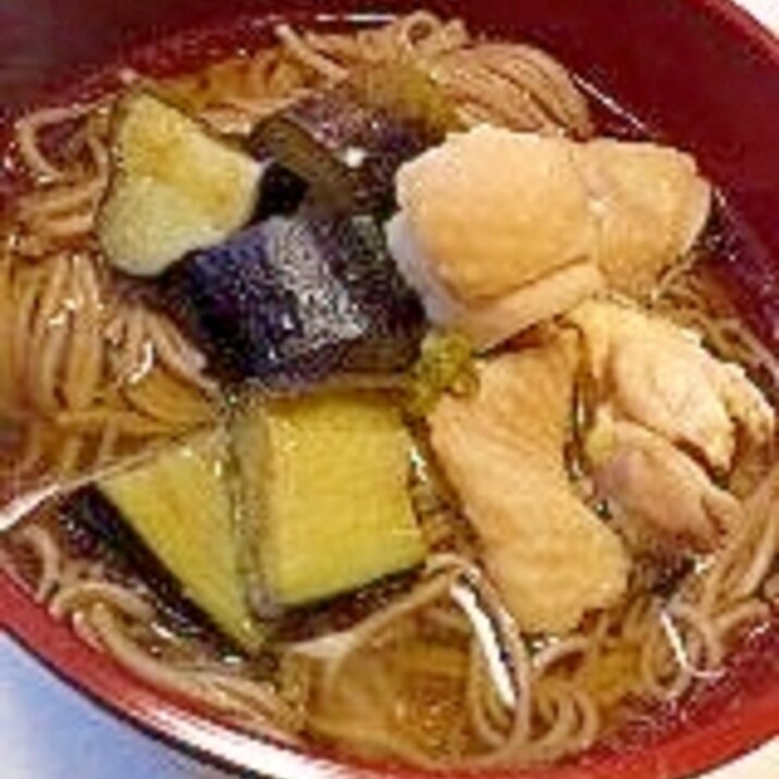 鶏なすそば